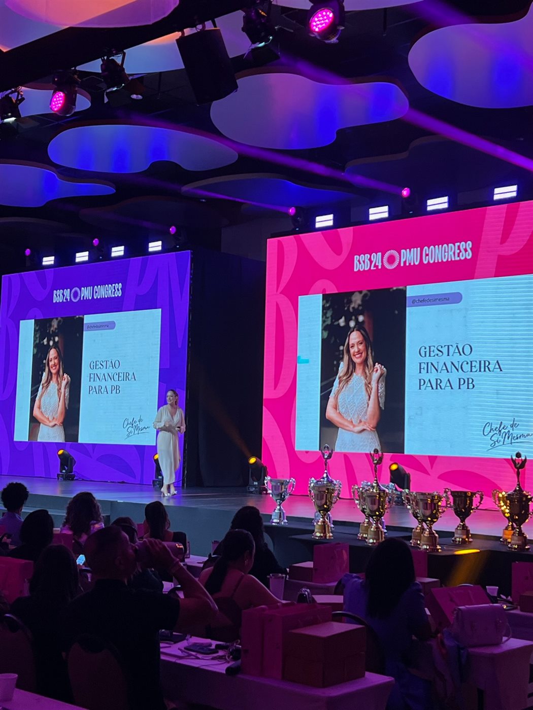 On stage at the BSB 24 PMU Congress in Brazil